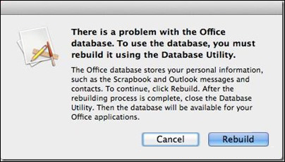 rebuild the outlook for mac 2011 database